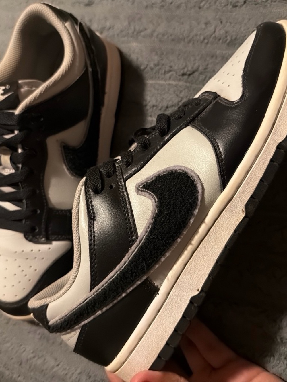 Nike Black and White Low-Top Swoosh Sneakers